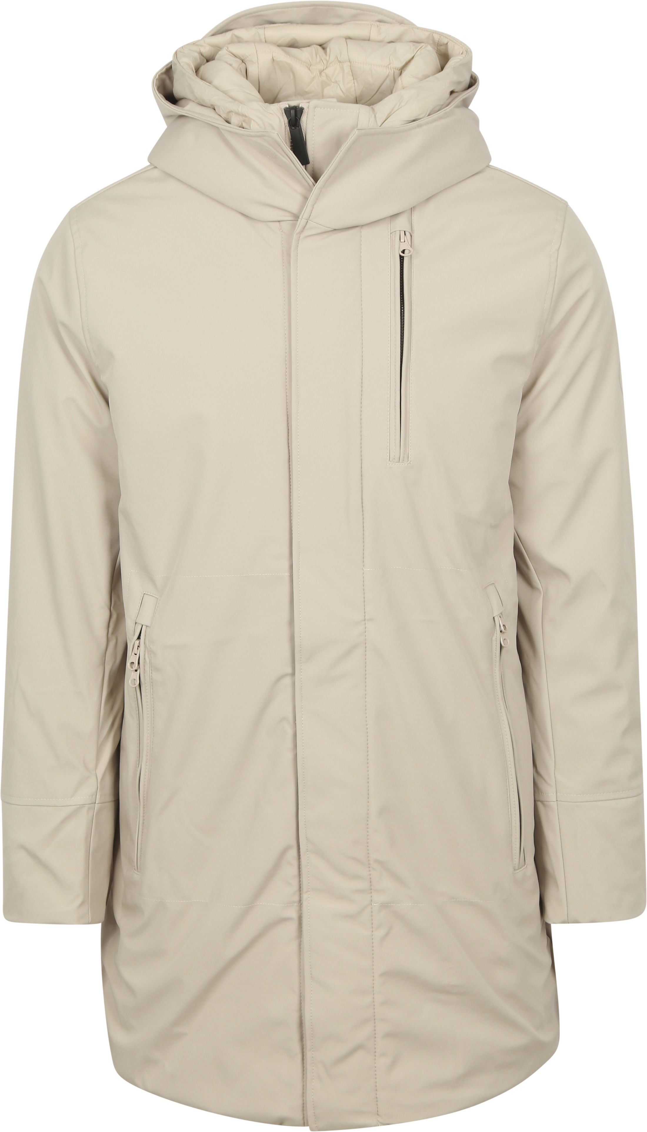 KnowledgeCotton Apparel Climate Shell Jas Ecru 92373-1228 kopen | Suitable