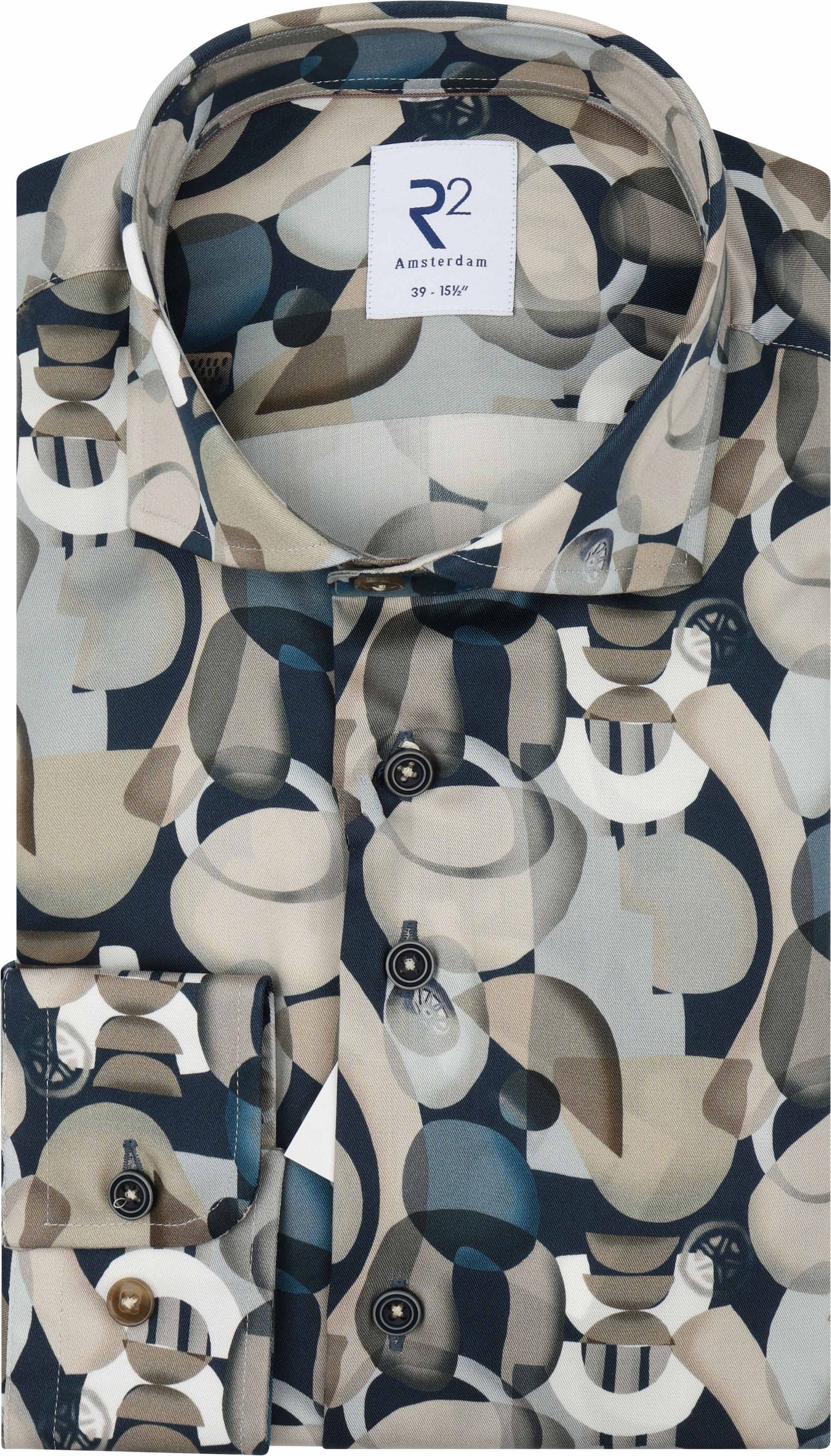 R2 Shirt Lyocell Print Blue order online | Suitable Hungary