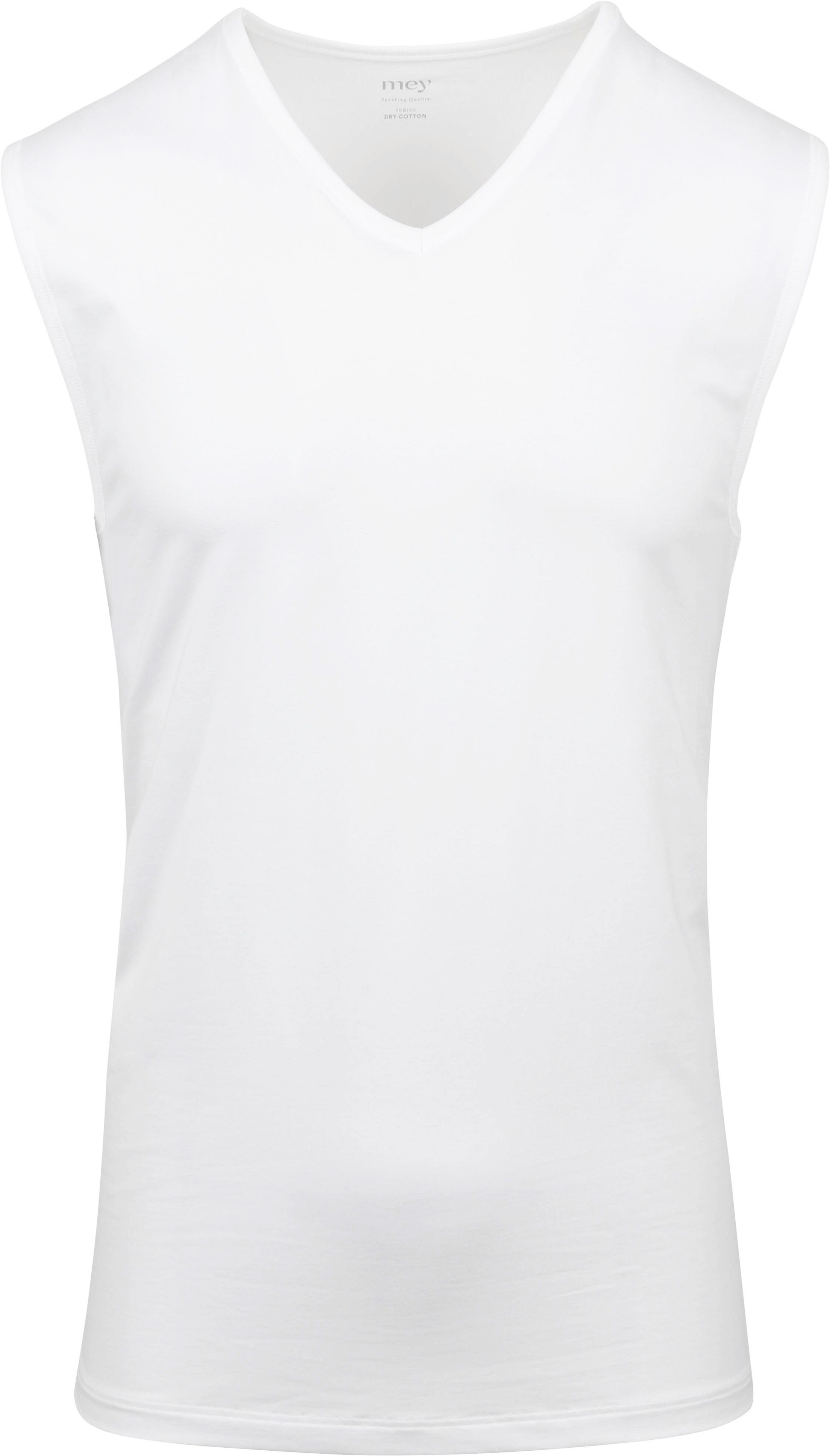 Mey V-hals Dry Cotton Muscle Singlet Vit 46037