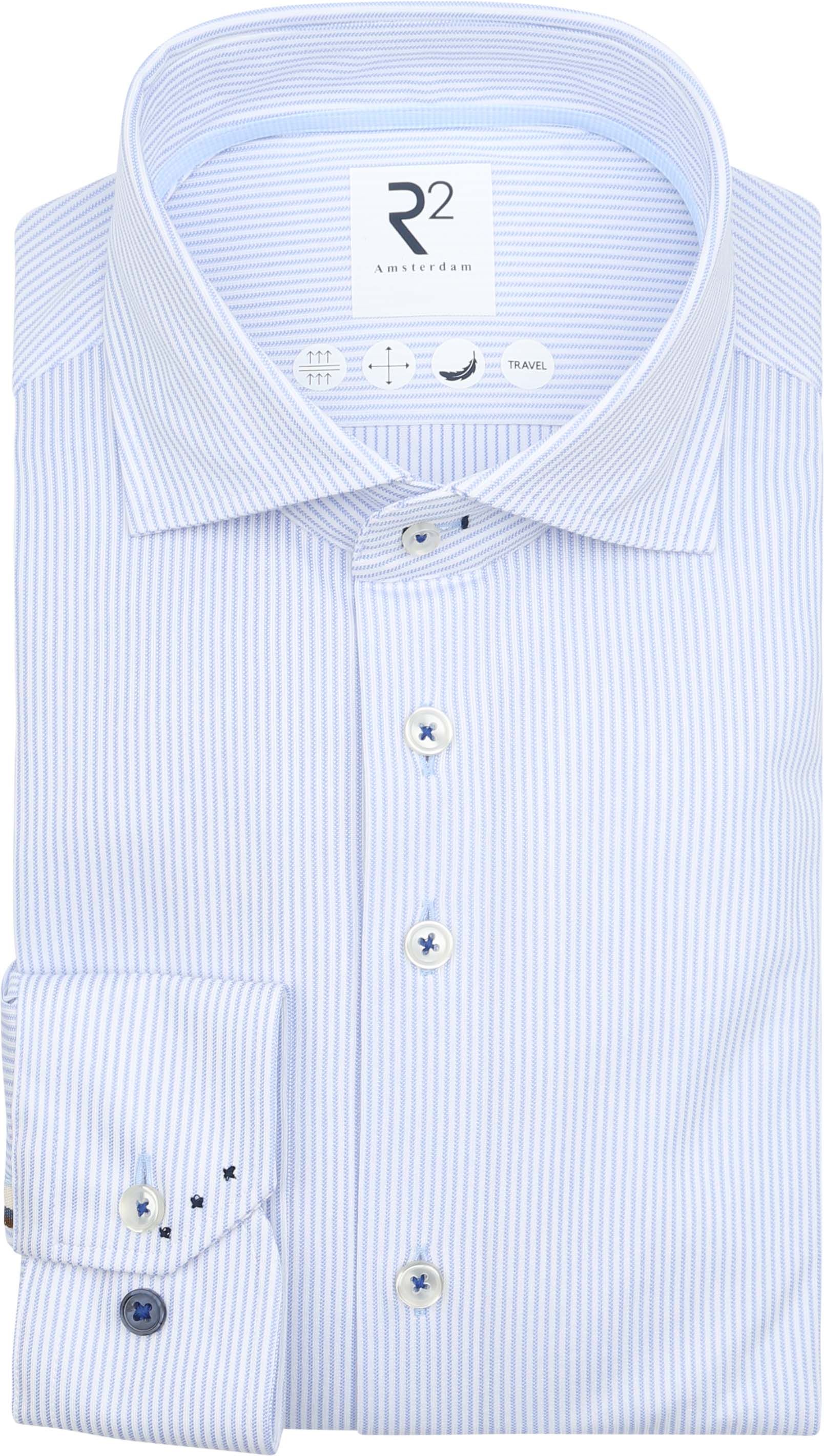 R2 Chemise Knitted Stripes Bleu Clair commander en ligne | Suitable