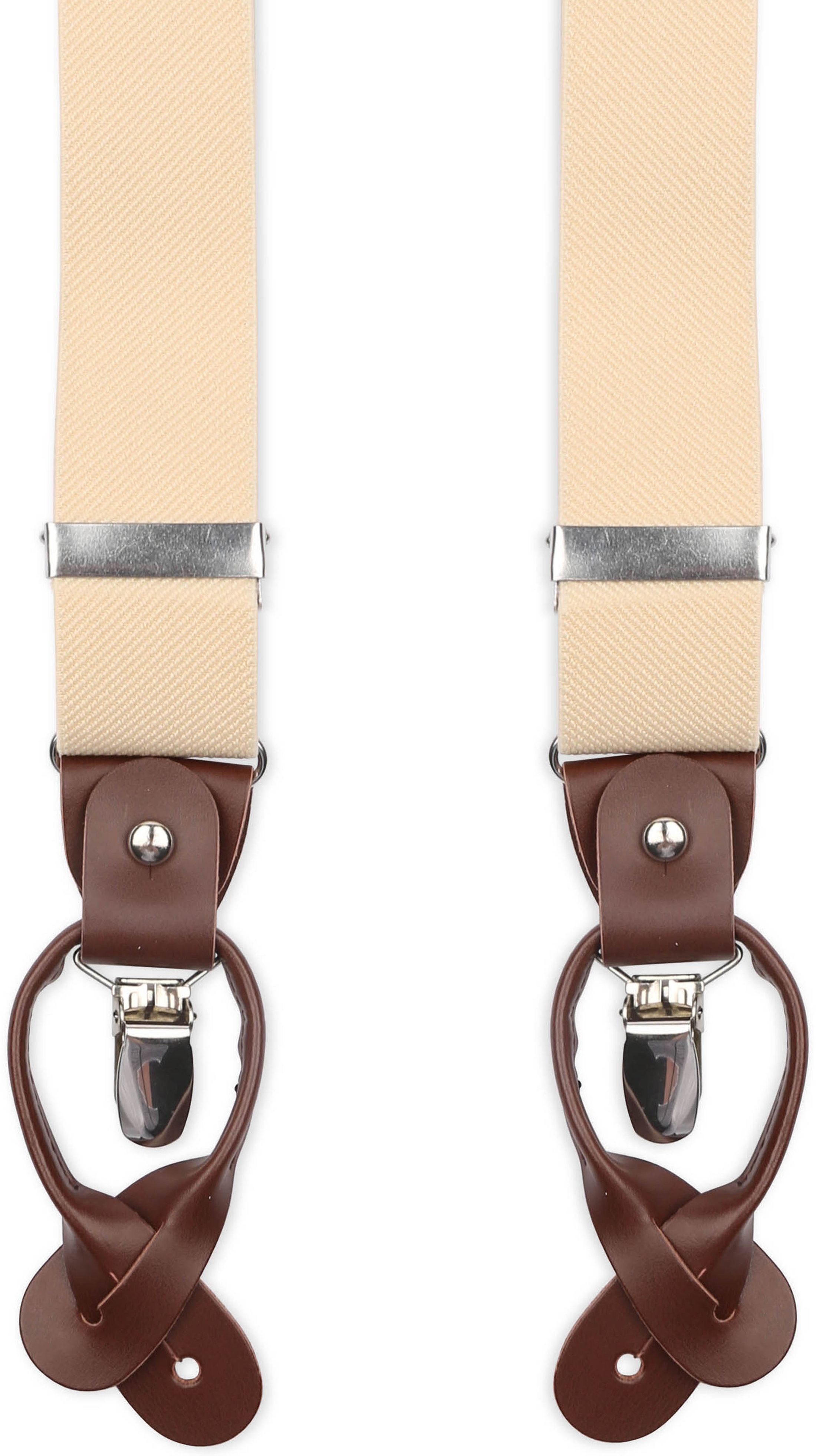 Suitable Lyxiga Beige Hängslen SUS-Y-LUX-3,5 cm creme 6025 köp | Suitable