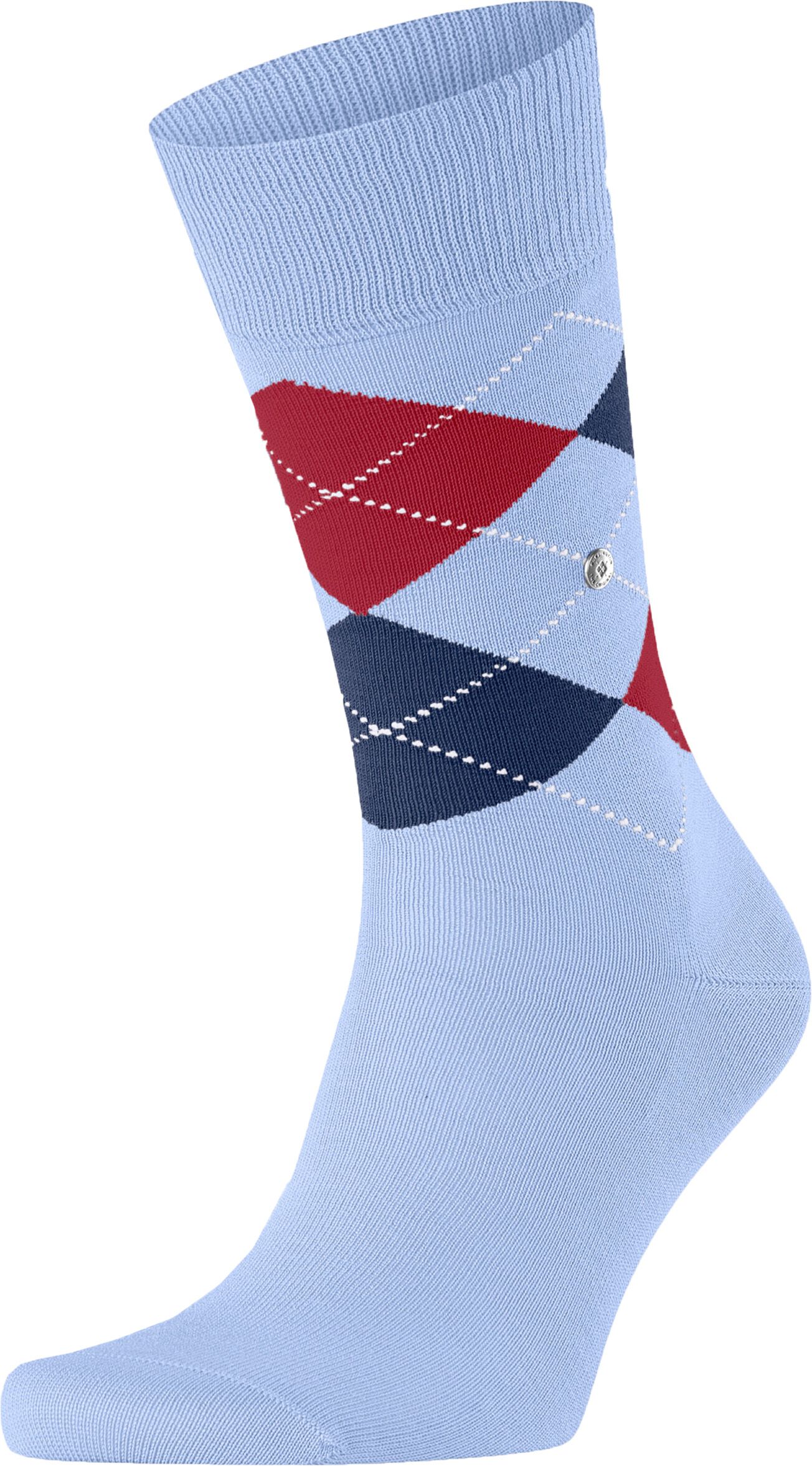 Burlington Manchester Socks Checkered Light Blue 6253 order online | 21088-6253 | Suitable Slovakia