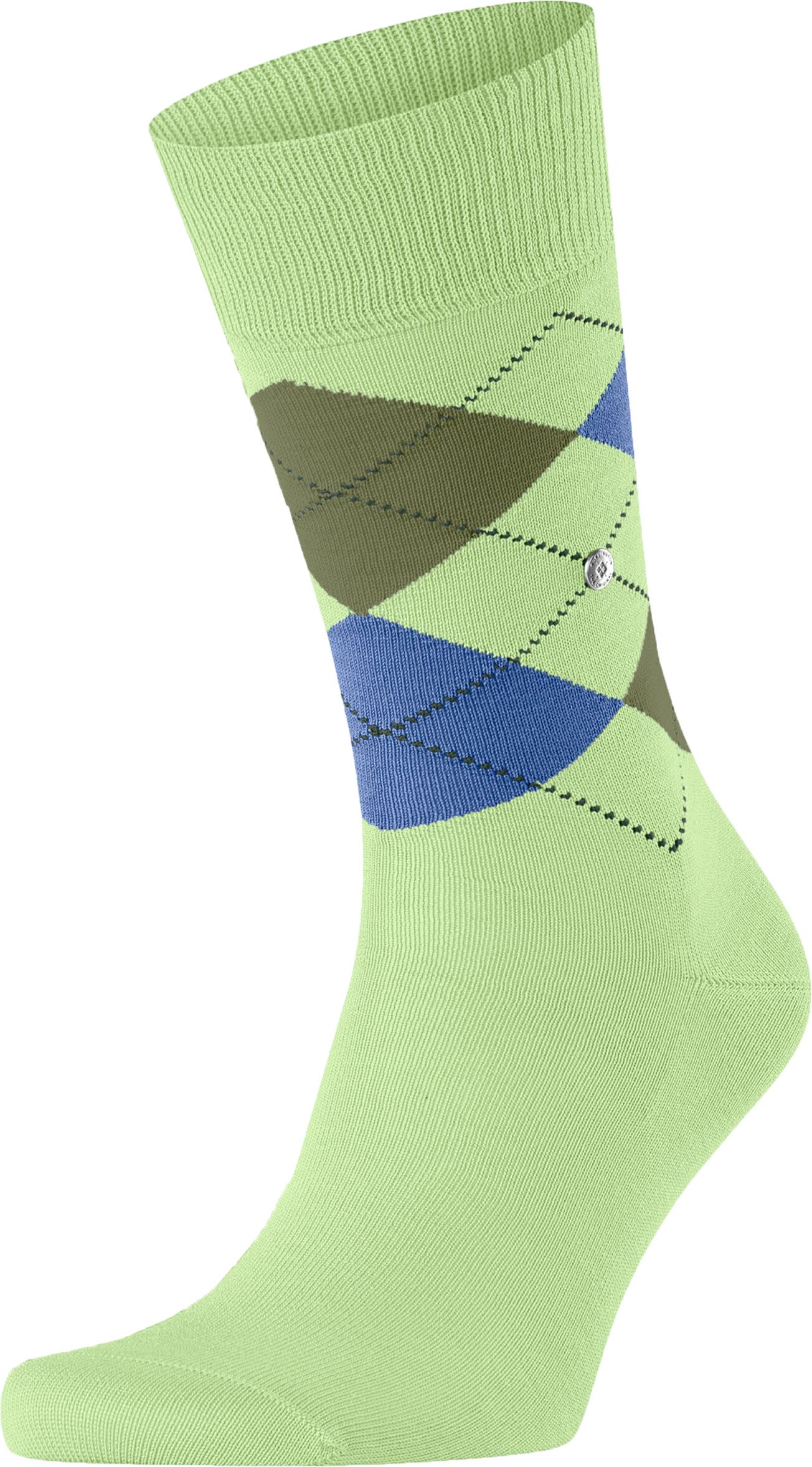 Burlington Manchester Socks Checkered Light Green 7434 order online | 21088-7434 | Suitable Portugal