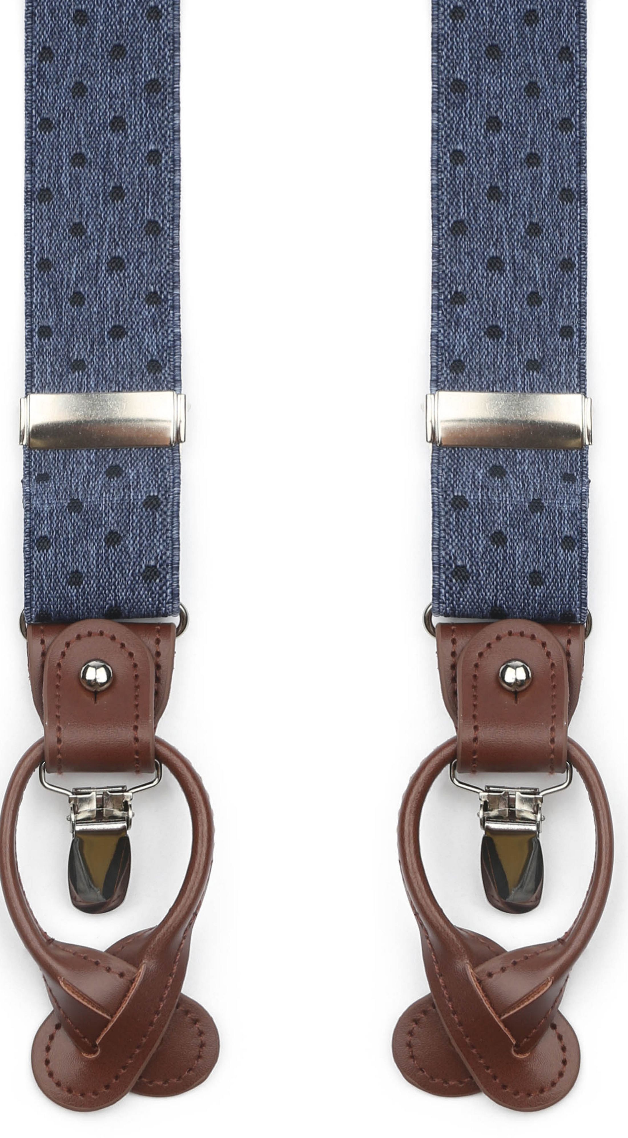 Suitable Luxe Suspenders Denim Dots order online | SUS-Y-LUX-DENIMDOT | Suitable Hungary