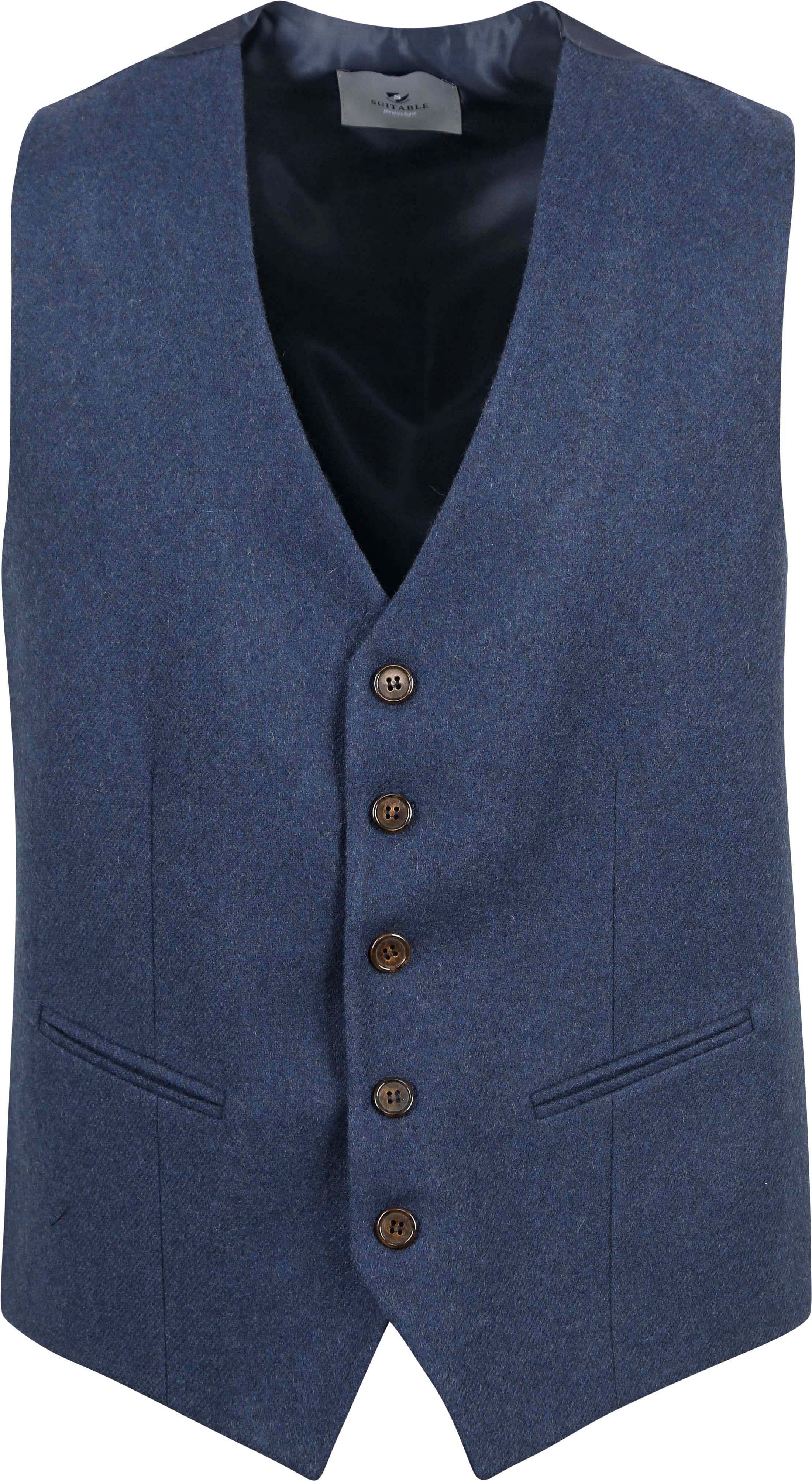 Suitable Gilet Tweed Mid Blauw GI-5BT-PLTWE-AW23-02 kopen | Suitable
