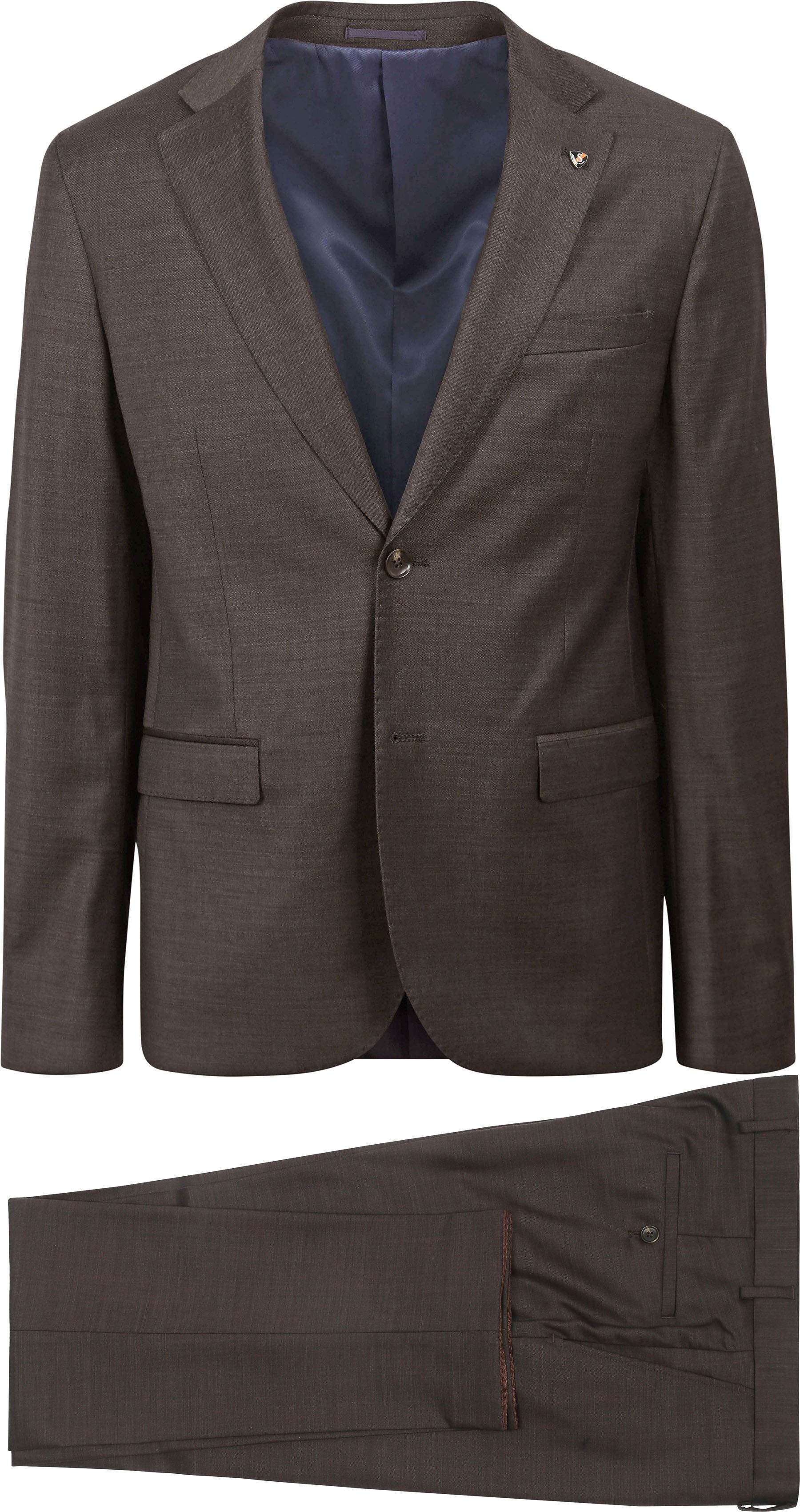 Køb Suitable Jakkesæt Strato Uld Brun SPE233028TO12ST-840 | Suitable