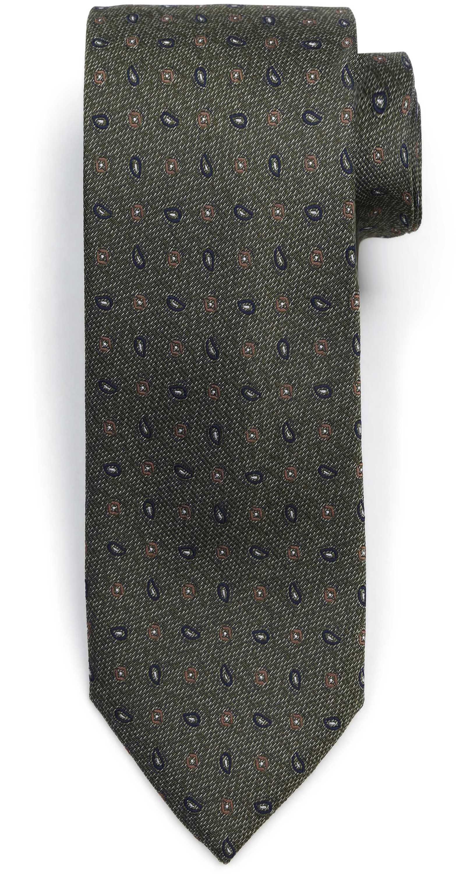 Suitable Seide-Krawatte Paisley Olive kaufen | TI25-13 | Suitable