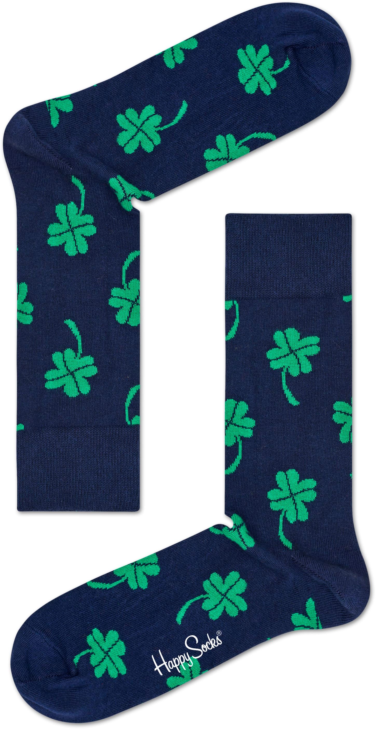 Happy Socks Chaussettes Fleur commander en ligne | BLU01-6000 Klaver | Suitable Luxembourg