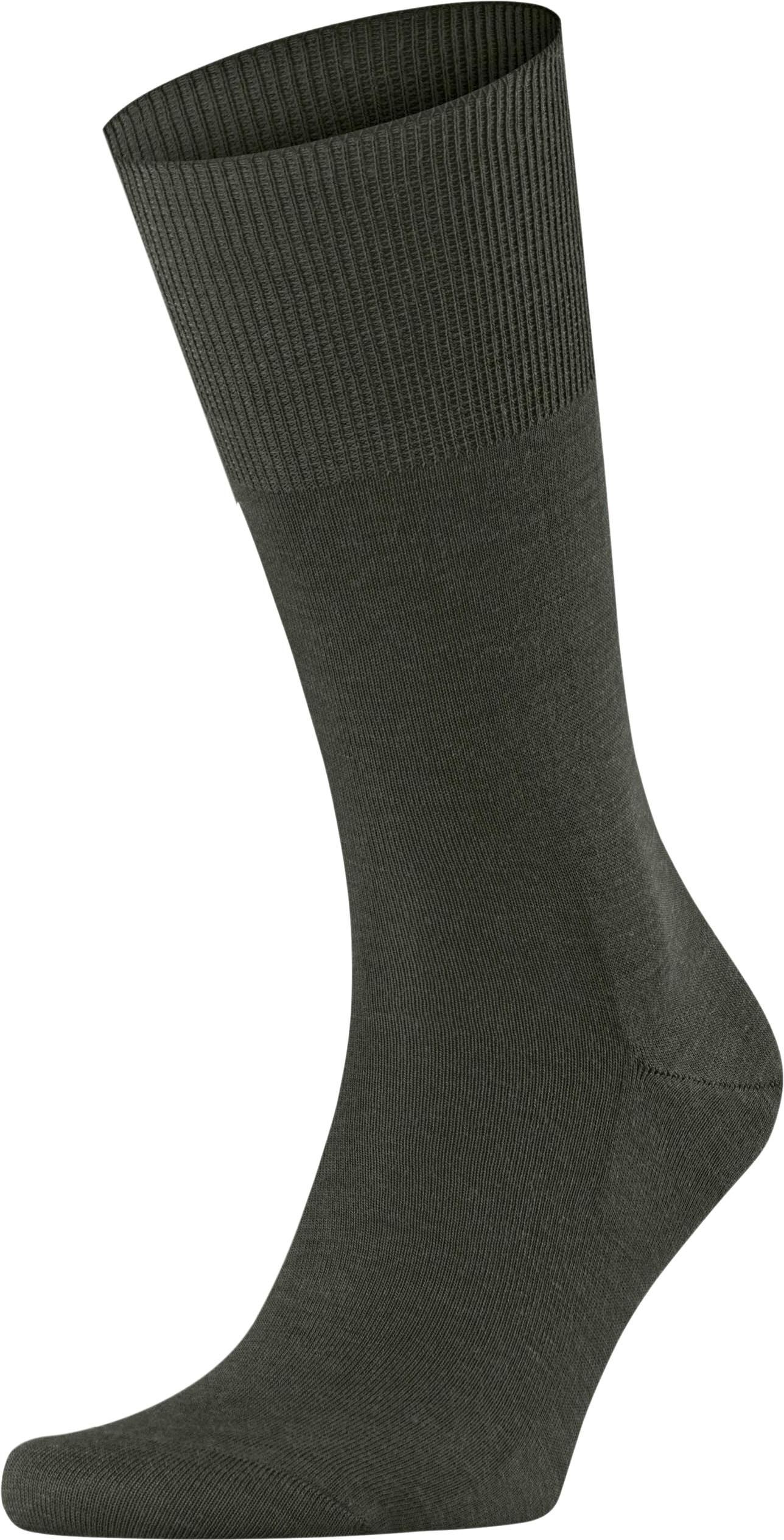 Falke Airport Sock Ulv Blanding 7155 Mørkegrøn 14435-7155