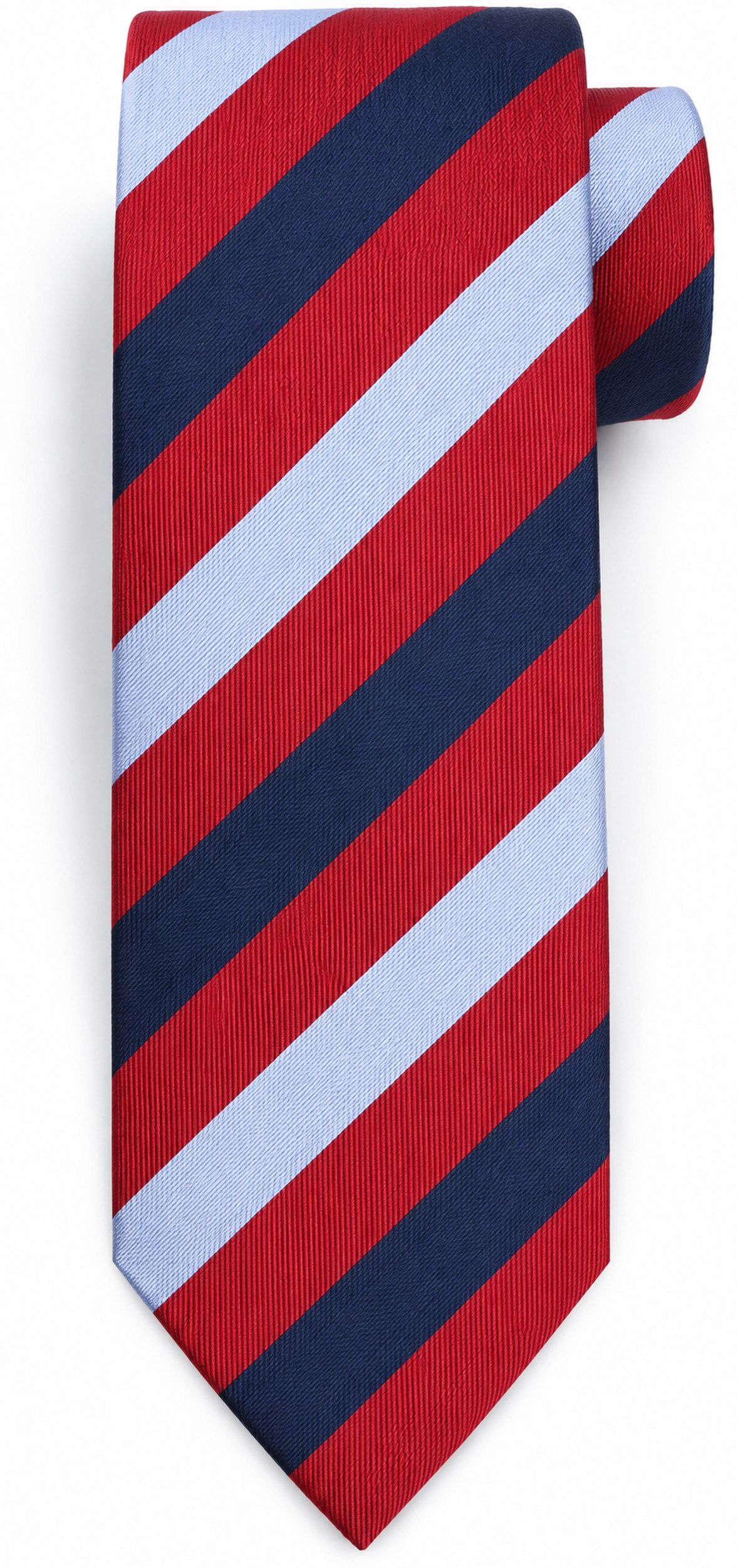 Suitable Cravatta Seta Multistripe Rosso TI26-25
