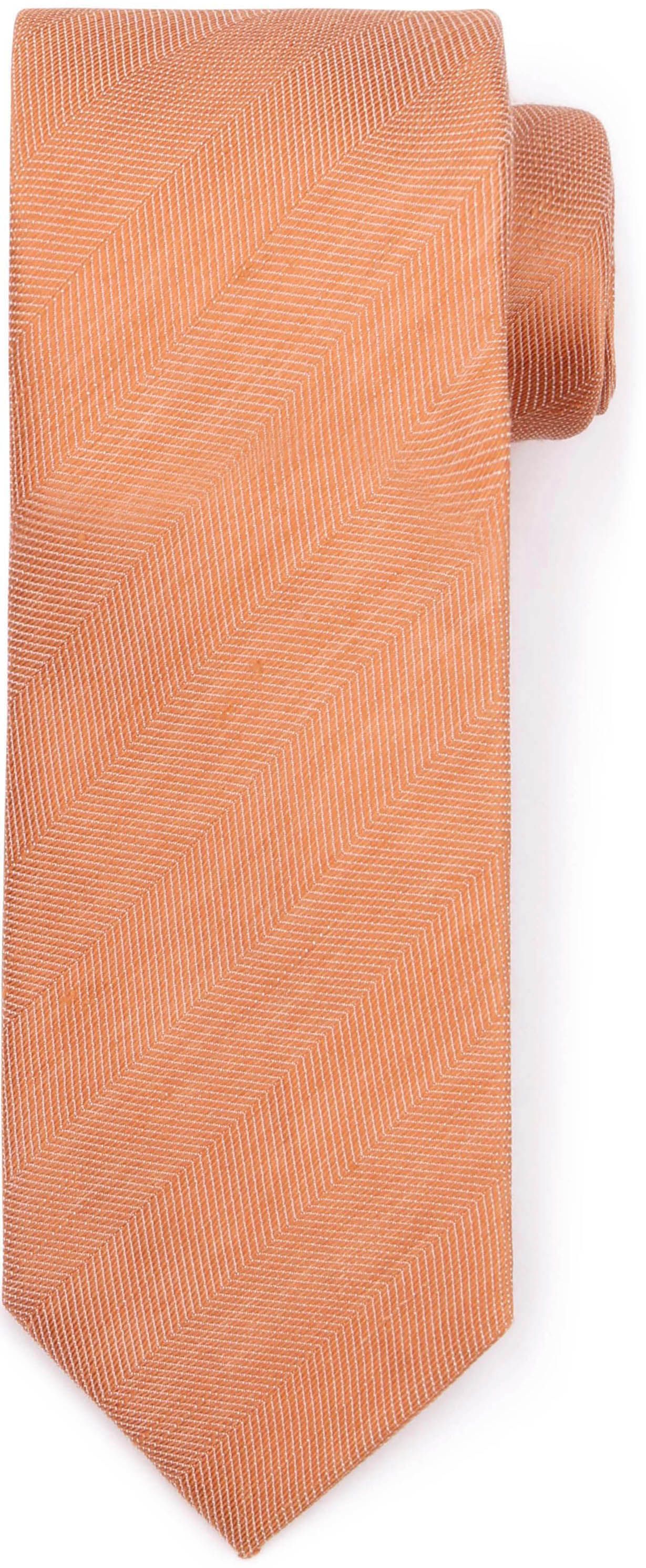 Suitable Cravate en lin et soie orange TI24-05 commander en ligne | Suitable