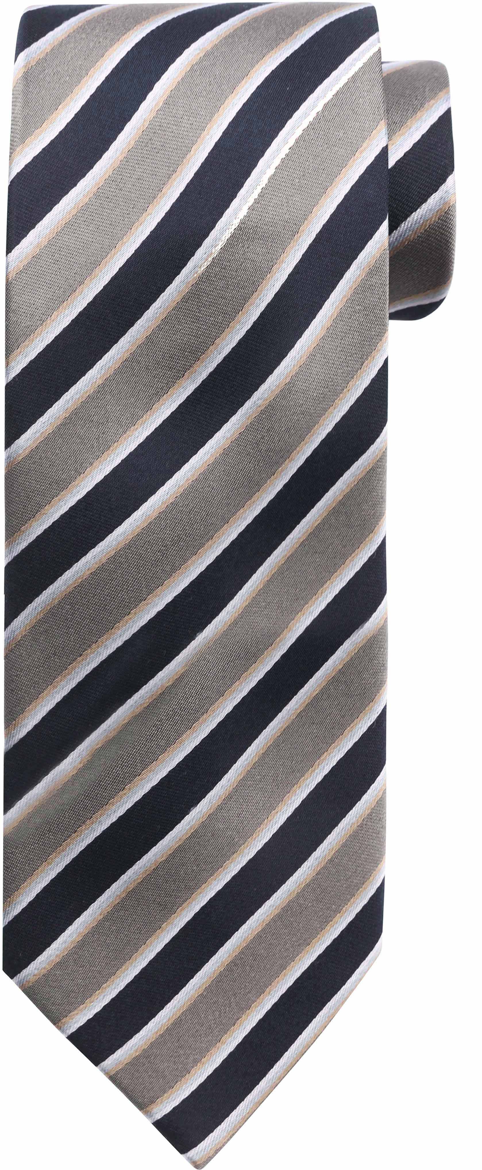Silk Tie Stripes F82-10 order online | F82-10 Grey Stripe | Suitable Italy