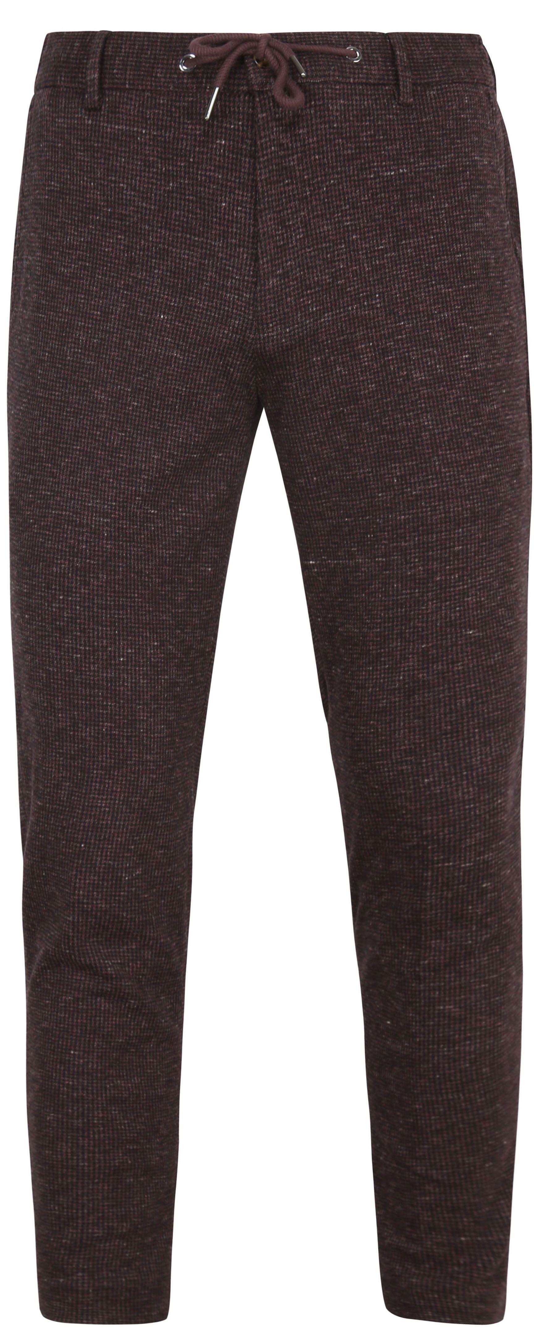 Suitable Chino Das Pied de Poule Aubergine SPE23304DA51ST-680