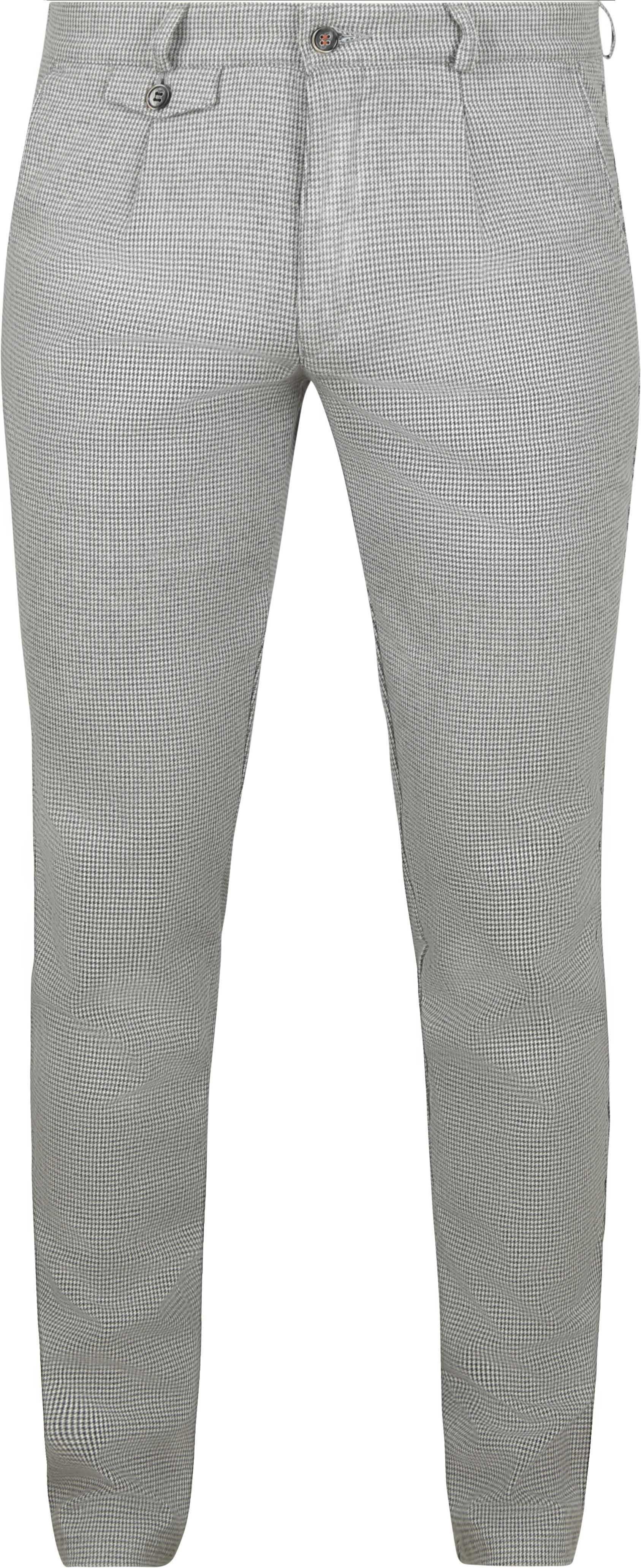 Suitable Chino Pico Pleat Flanel Print Grey PA-FLANPEP-25.01 order online | Suitable