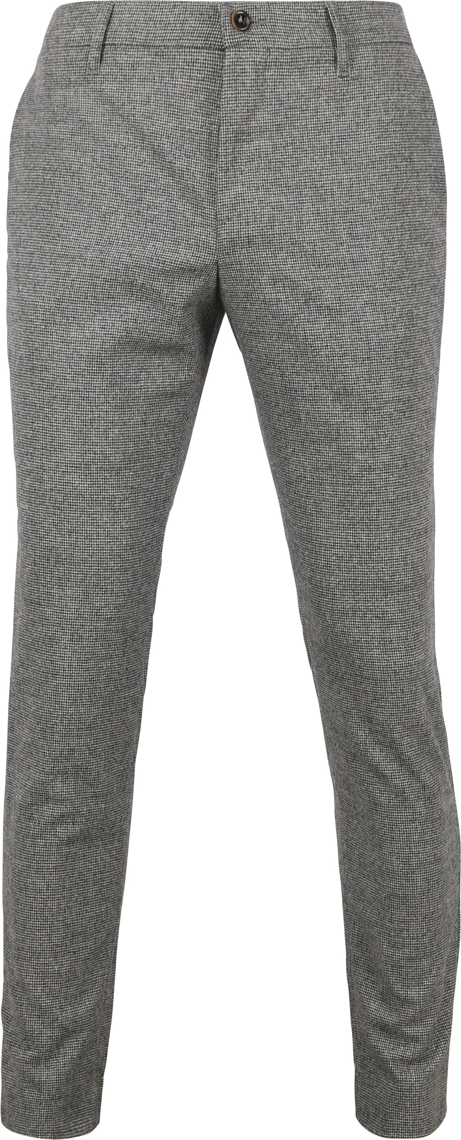 Køb Alberto Rob Stretch Bukser i Hønemønster Grå 35361653-985-985 | Suitable