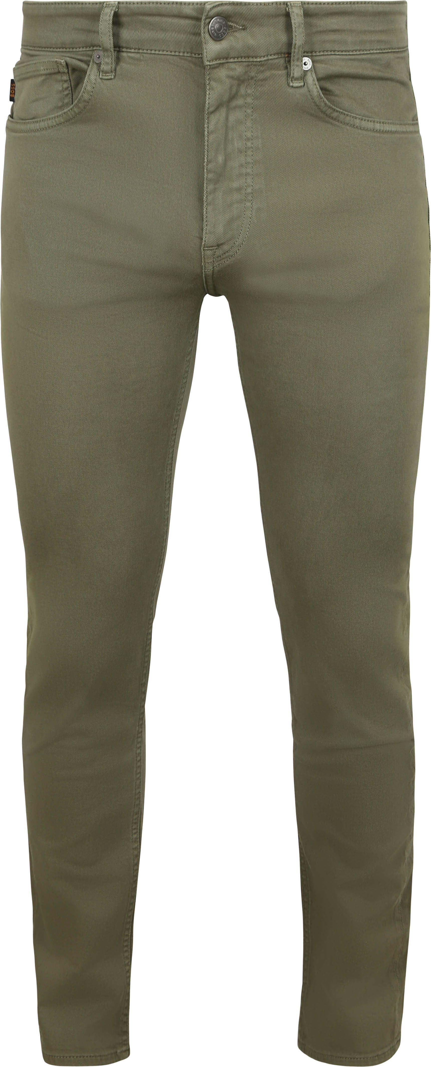 BOSS Delaware Jeans Olivgrön 50544645-342