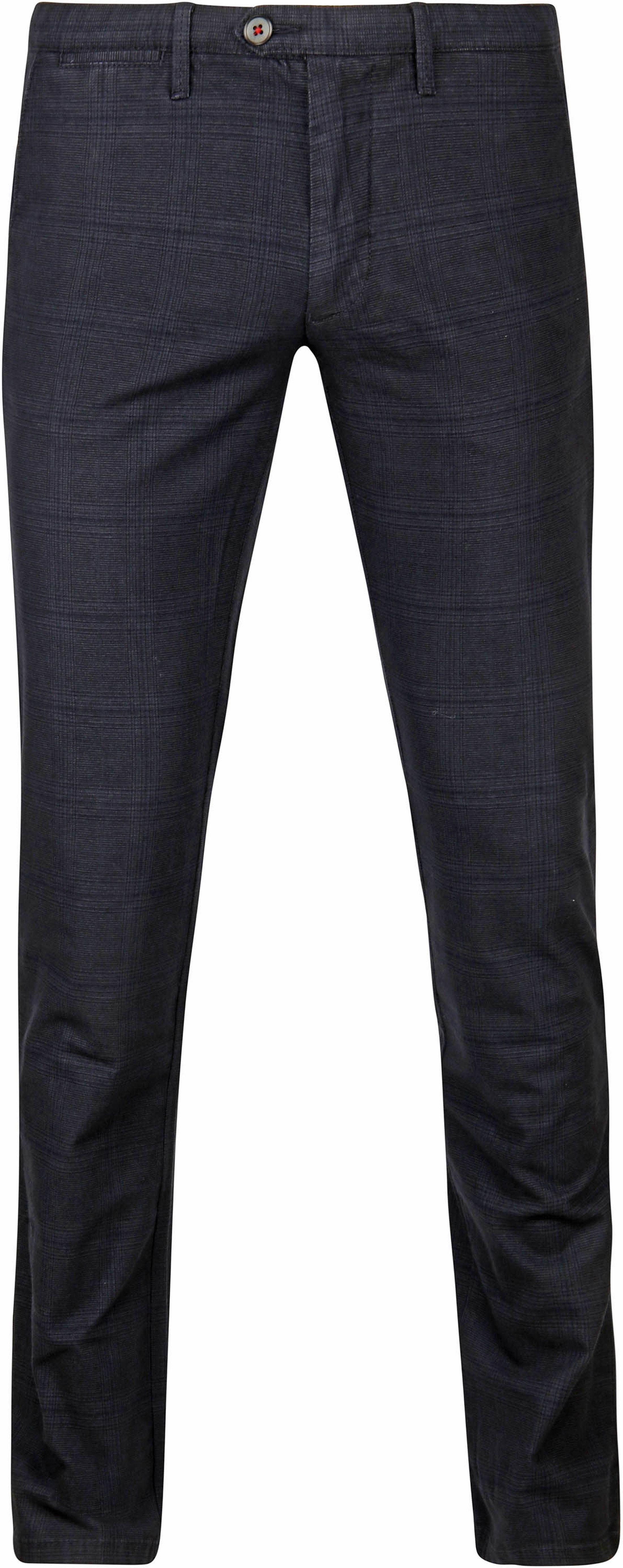 Suitable Chino Sartre Rutete Mørkeblå Q4896-800 Navy