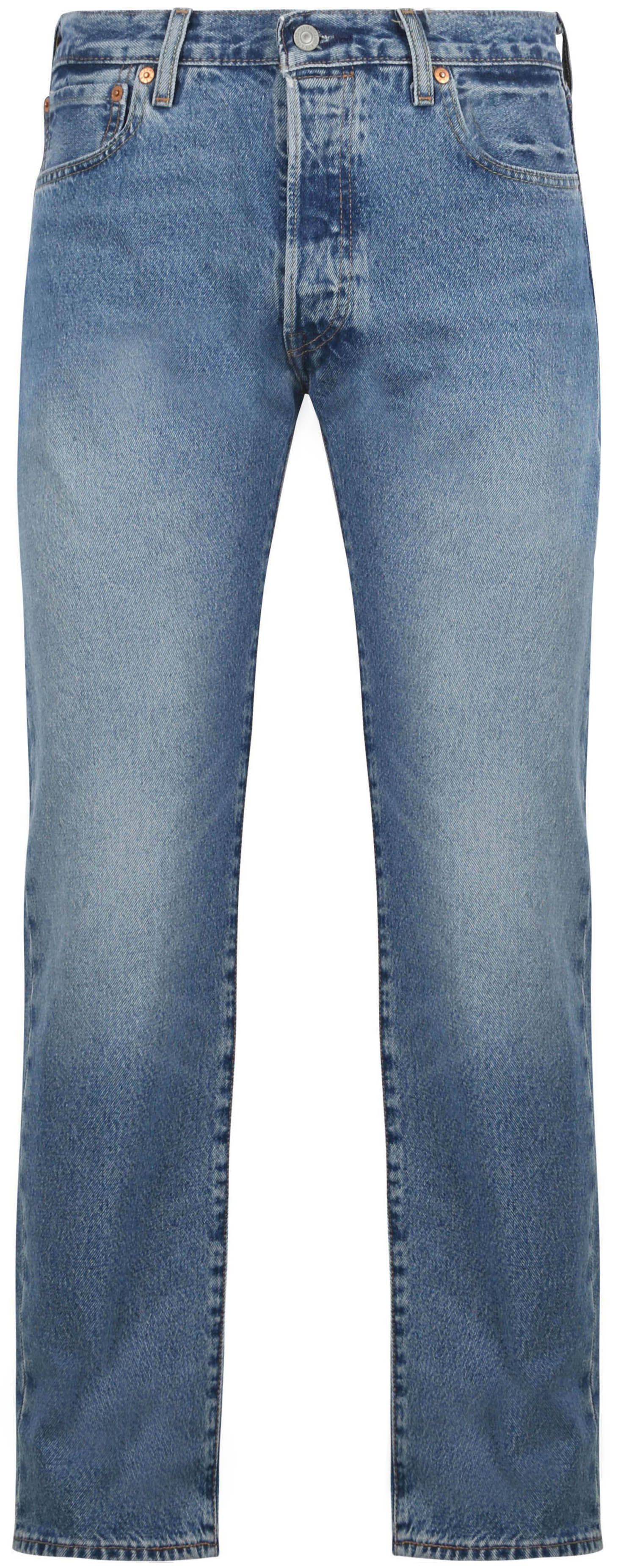 Levi's 501 bukse i regular fit, midt blå 00501-3504