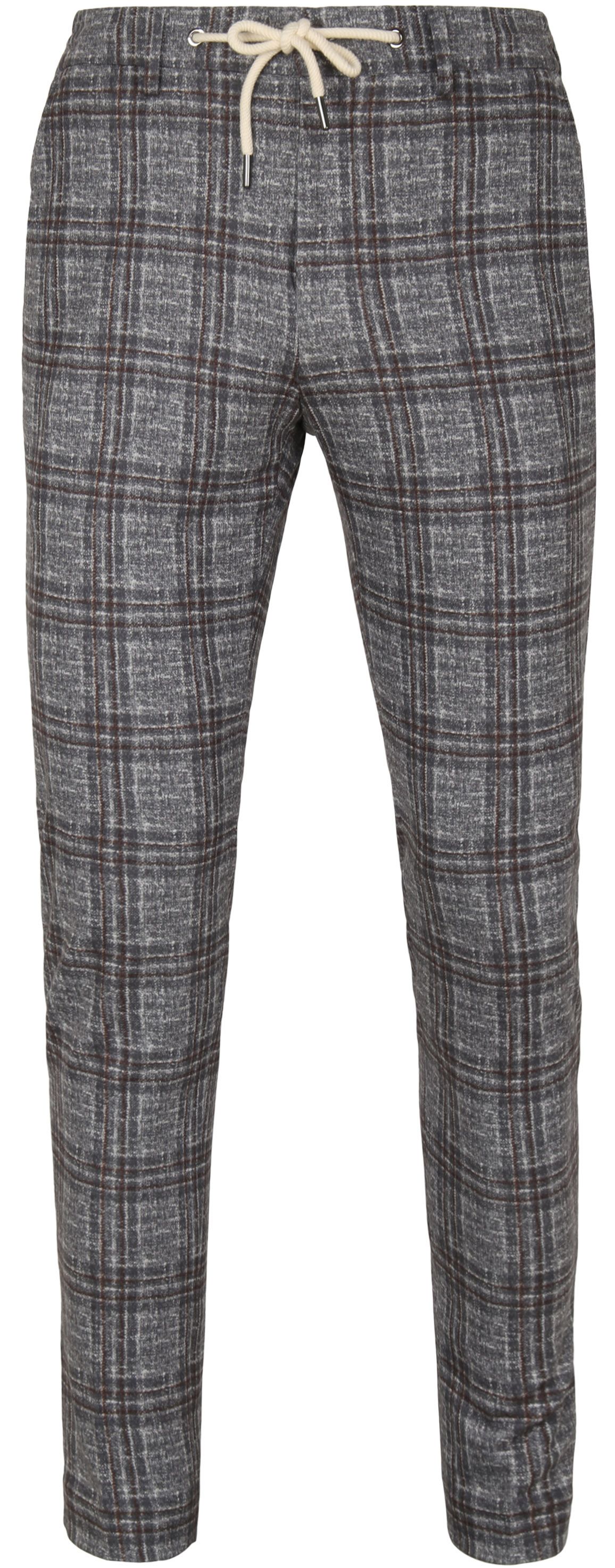 Passande Chino Rutig Mörkgrå SPE22304DA62ST-940