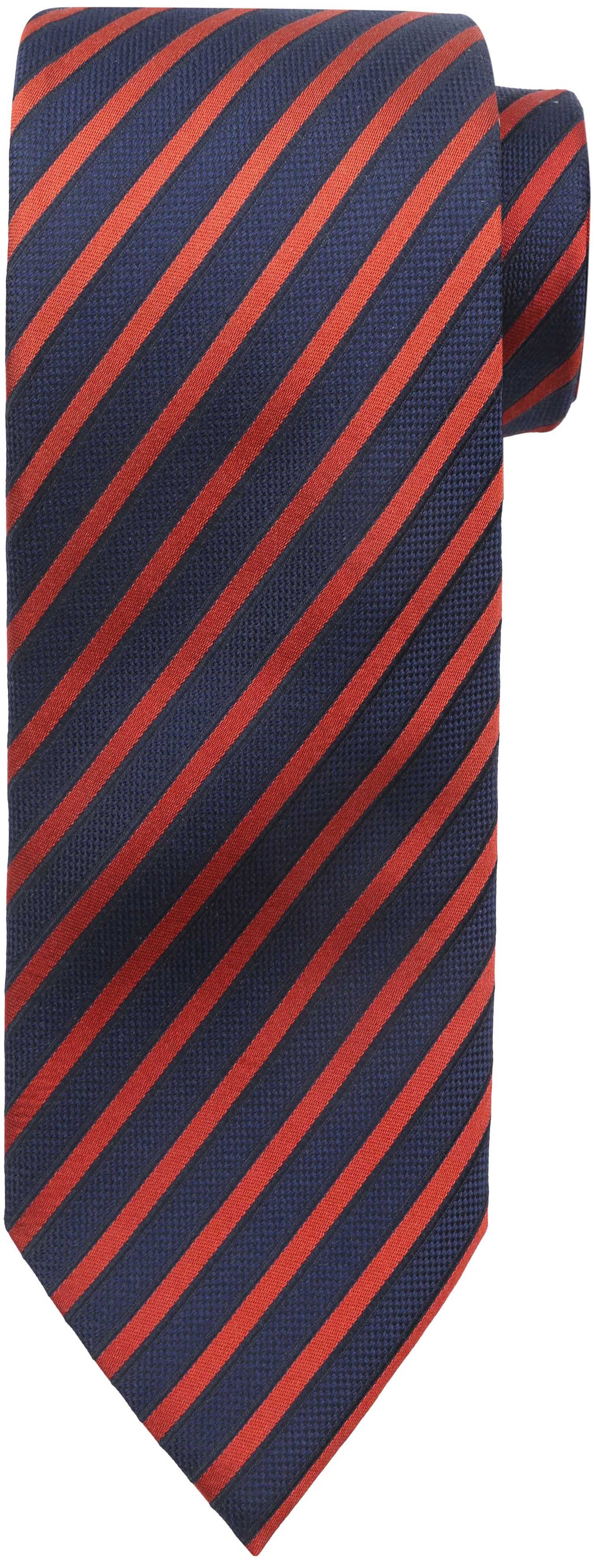 Stropdas Zijde Navy Rood Streep F82-1 F82-1 Navy/red Stripe kopen | Suitable