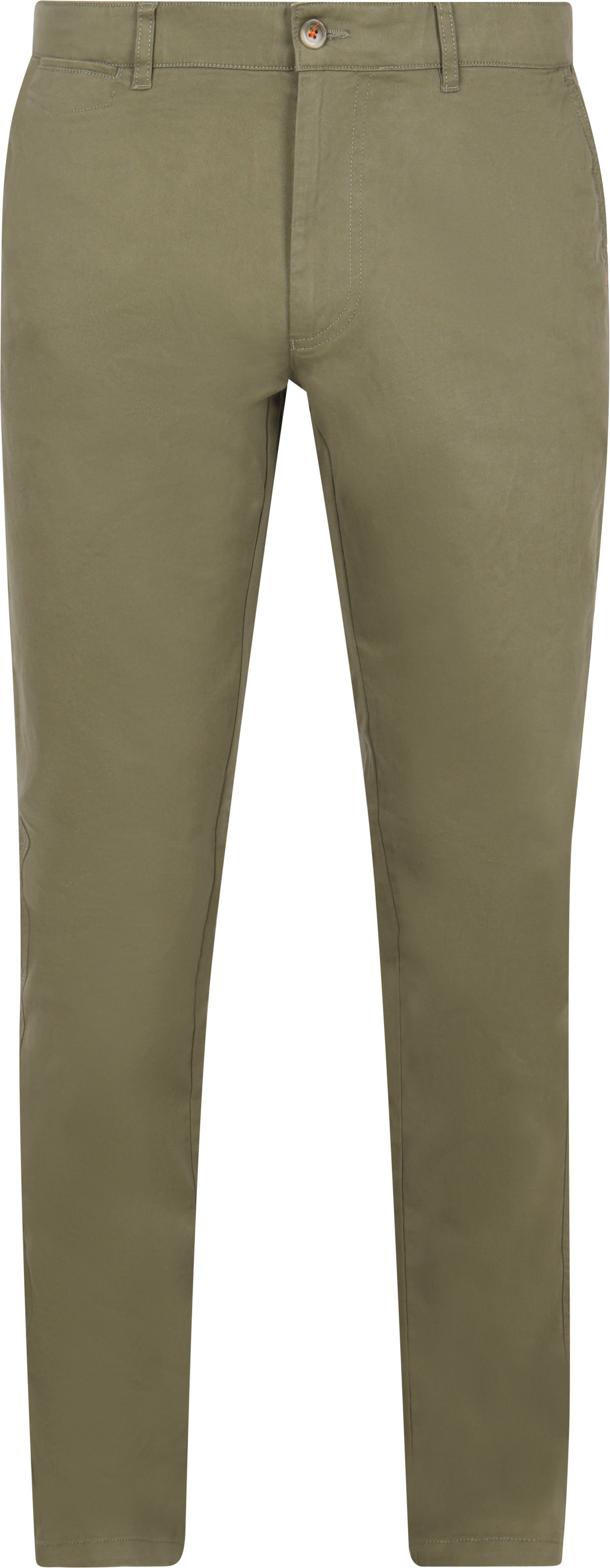 Suitable Chino Peano Twill Lys Oliven Grøn måle 98