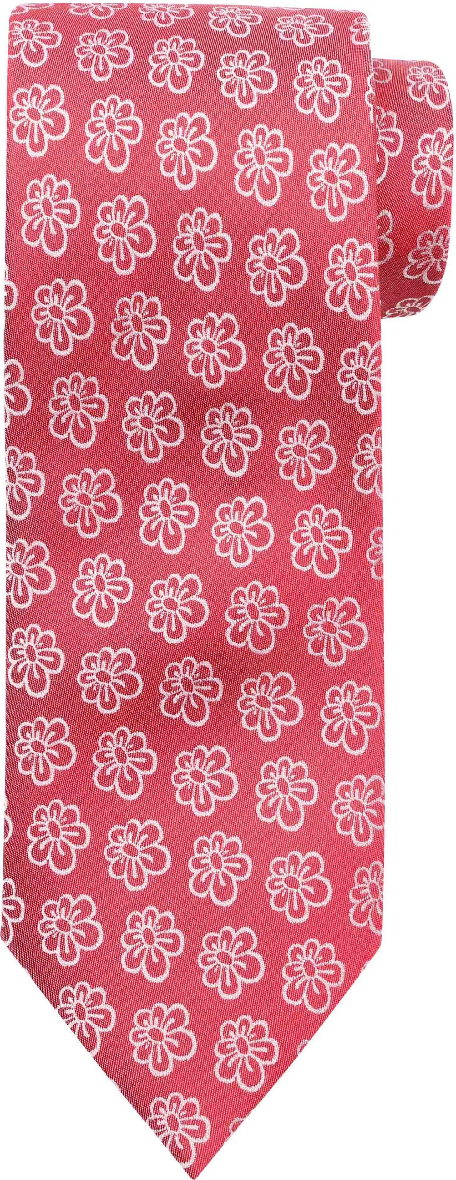 Cravate en soie rouge à motif floral 81-810017 Das commander en ligne | Suitable