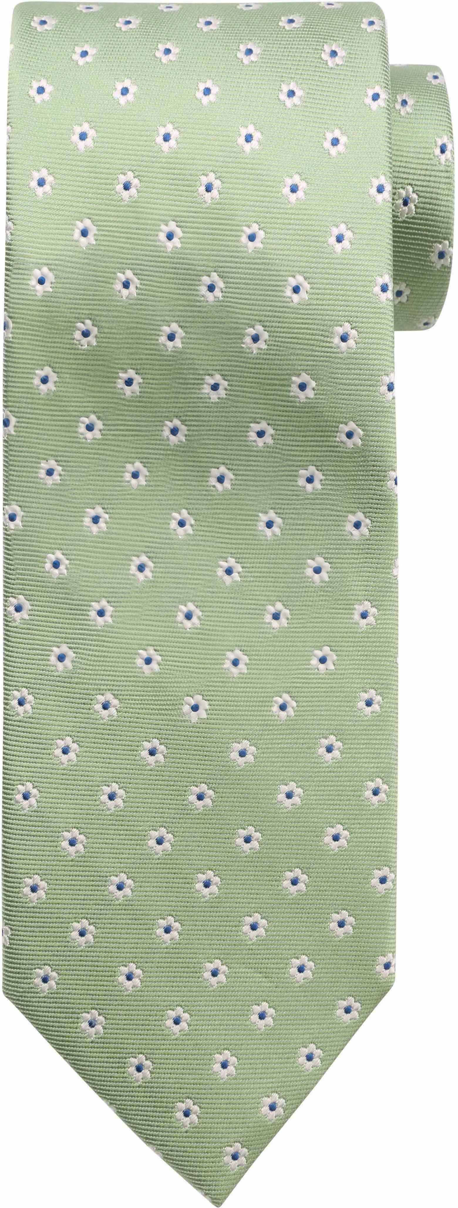 Køb Suitable Silkeslips Mini Blomst Grøn TI24-03 | Suitable