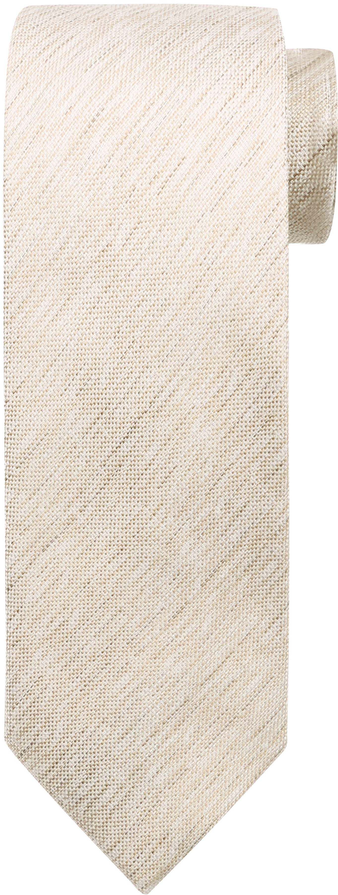 Slips Silke Lysebrun K81-6 K81-6 100% Silk Tie Ecru Delave