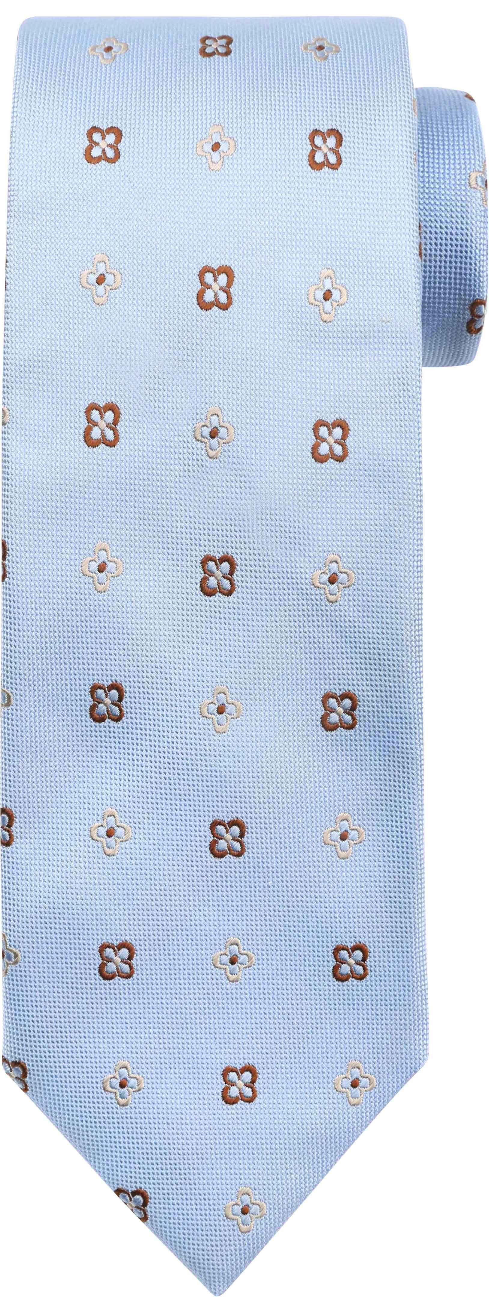 Suitable Cravate Soie Fleurs Bleu TI23-07 commander en ligne | Suitable