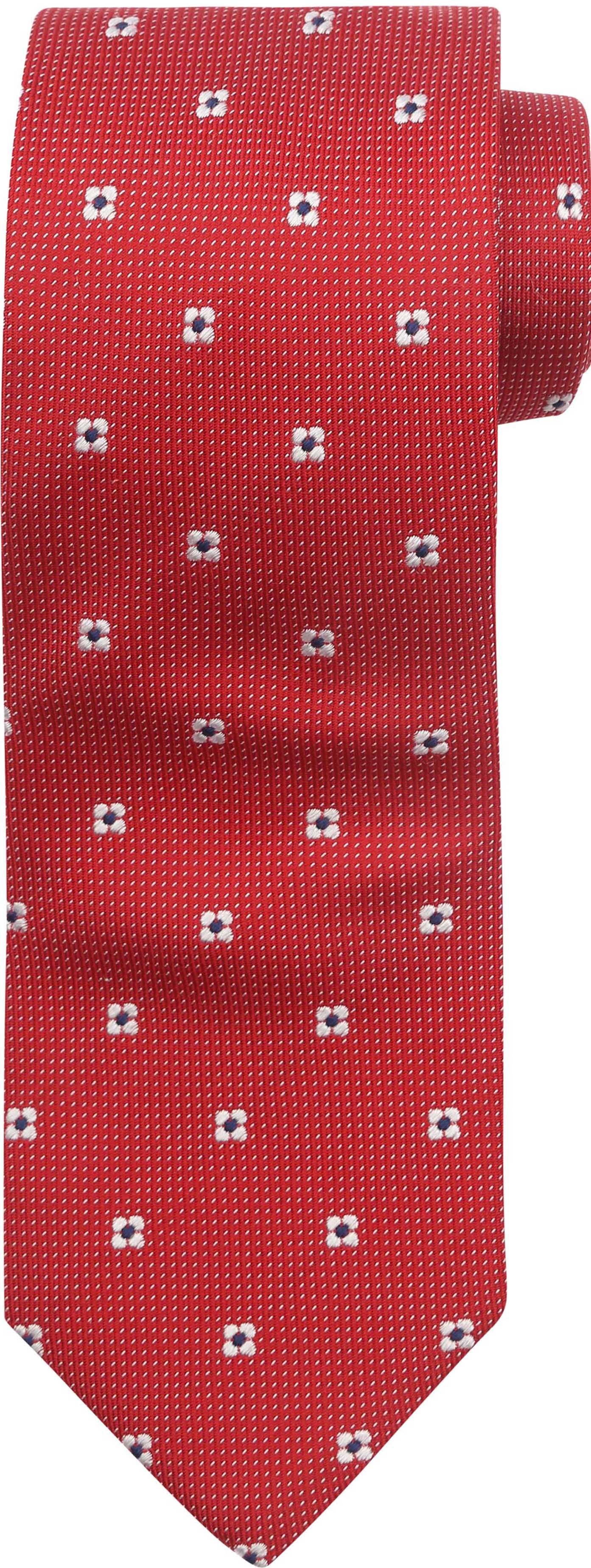 Suitable Cravate Soie Fleurs Rouge  commander en ligne | TI23-42 | Suitable Luxembourg