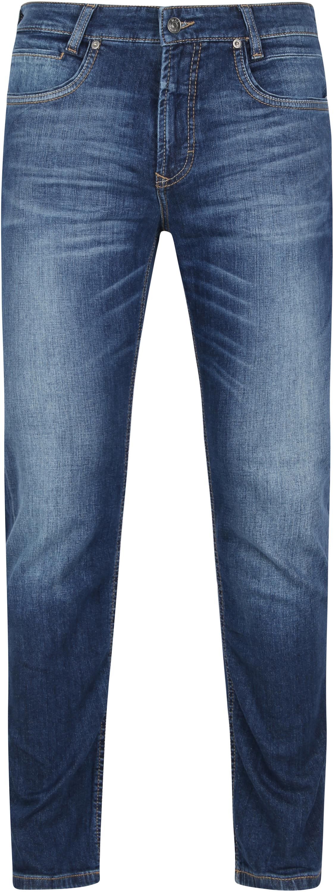 MAC Spodnie Niebieski 1973L WORKOUT DENIMFLEXX 