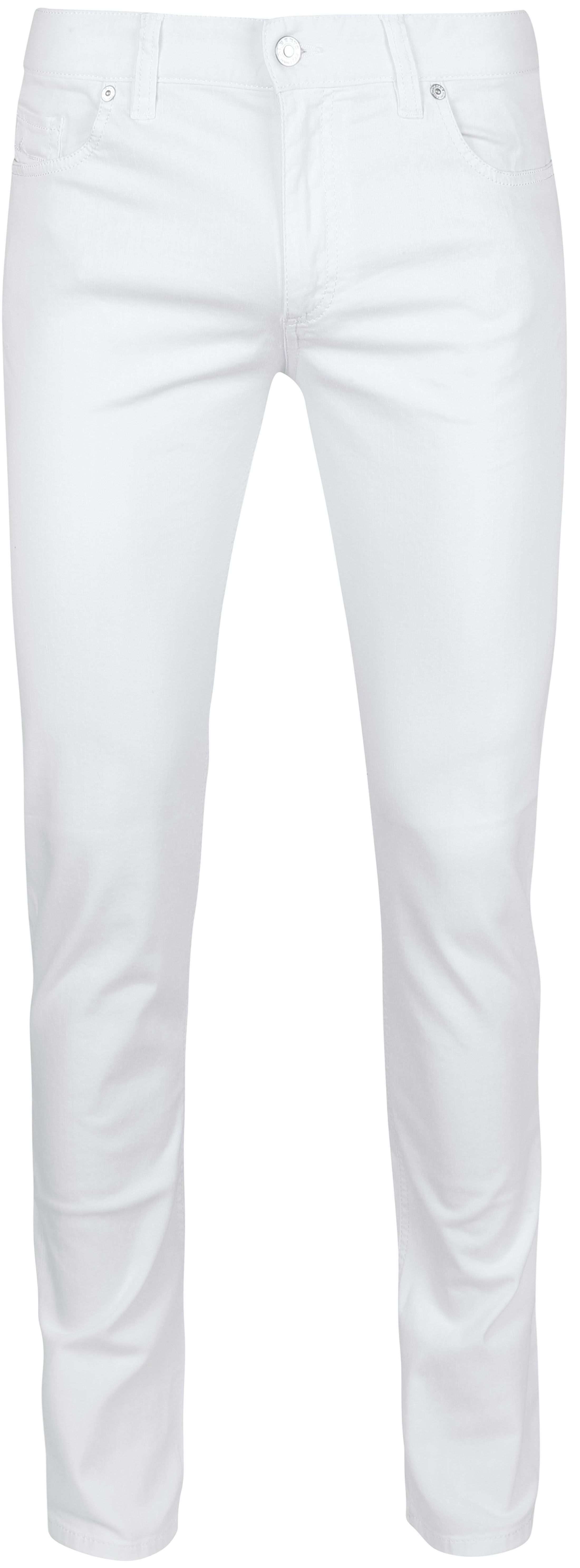 Alberto Pipe Denim Hvit 48171975-100-100