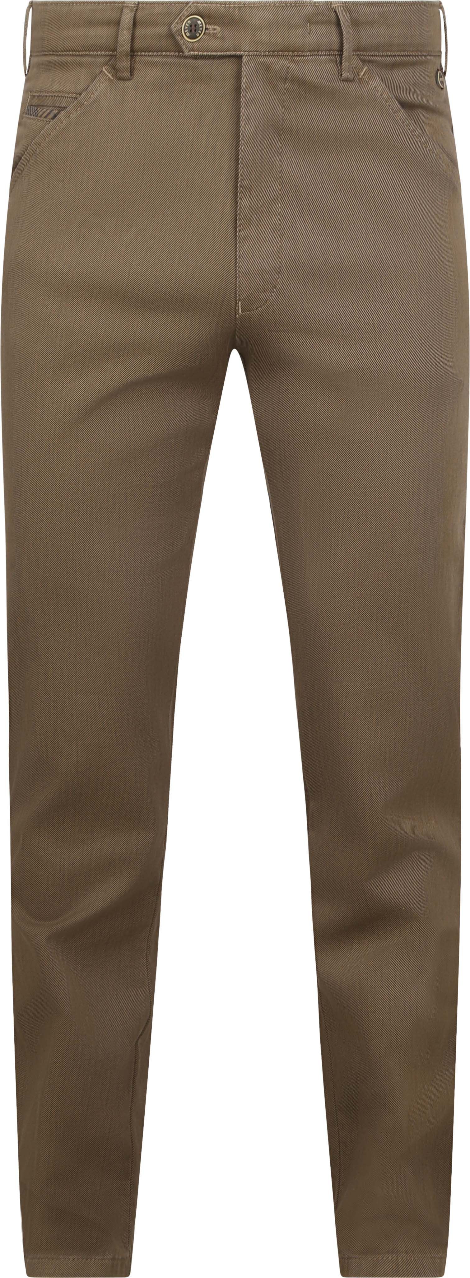 Chinosy Meyer Chicago z diagonalu, w kolorze camel 3322562200-43
