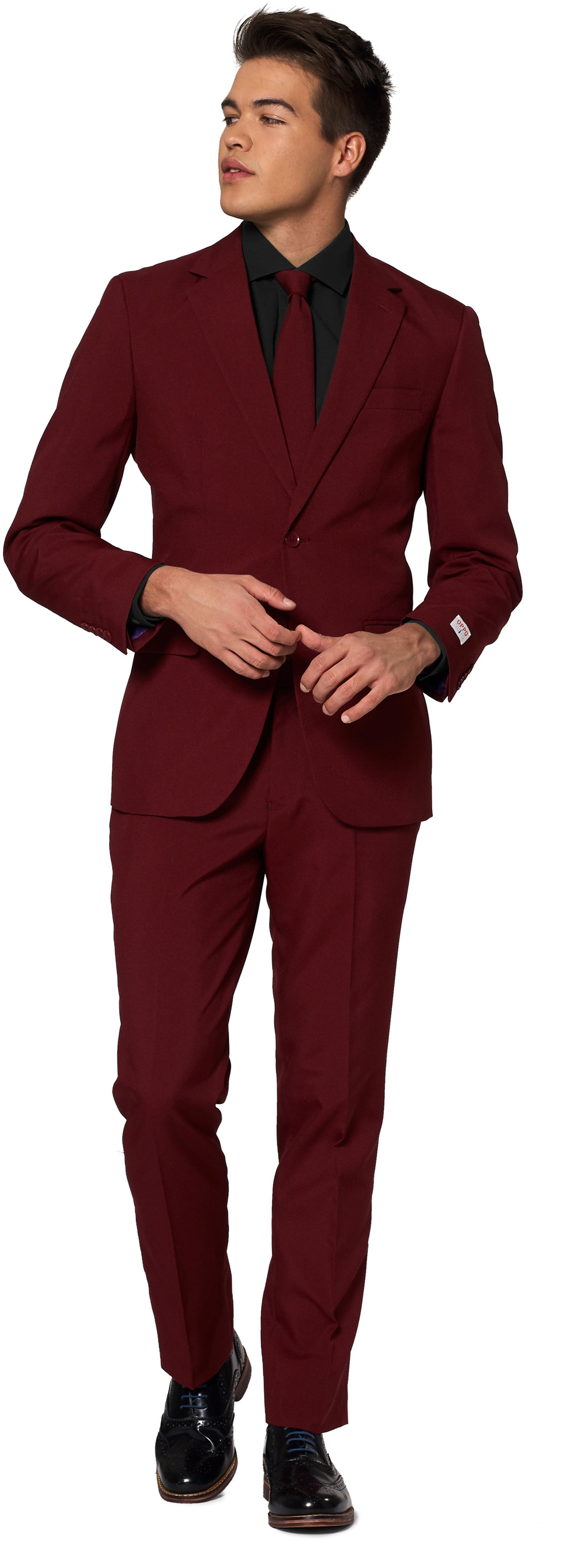 OppoSuits Costume Blazing Rouge OSUI-0109 Blazing Burgundy commander en ligne | Suitable