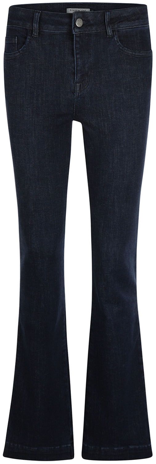 Steppin' Out Women's Flared Dark Blue Denim Jeans order online | SW4001.0003-2903 | Suitable Greece