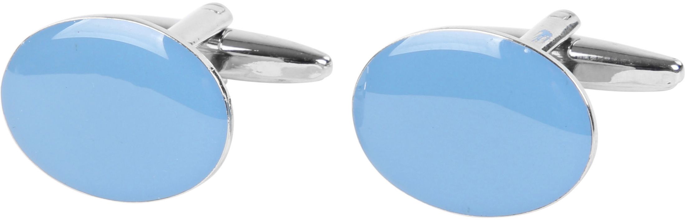 Boutons de Manchette Ovale Bleu Clair NR100 Suitable Manchetknoop NR100 commander en ligne | Suitable