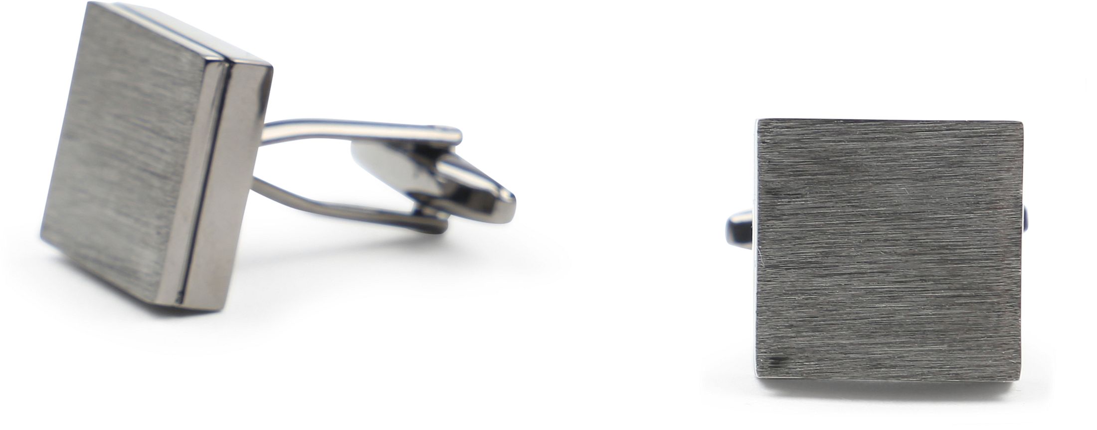 Boutons de Manchette Argent Carré CL-11 Black Square commander en ligne | Suitable