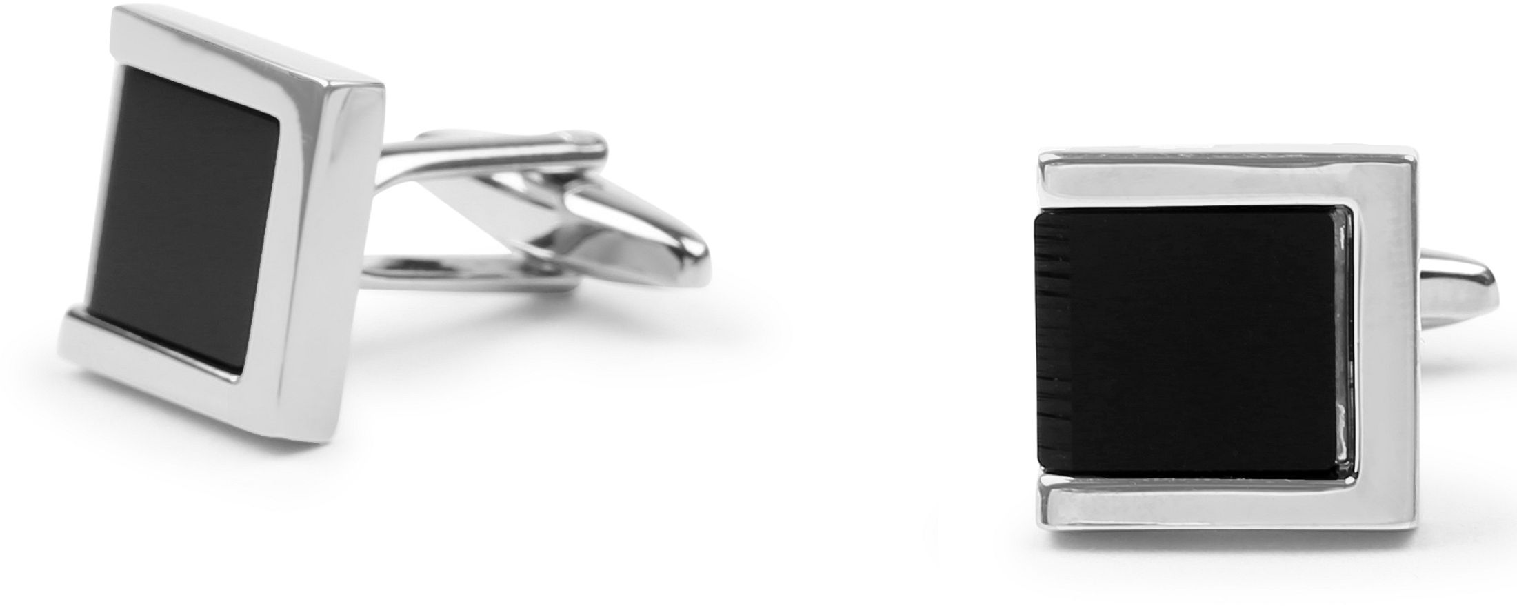 Cufflinks Square Silver Black order online | CL-05 Silver Black | Suitable Hungary