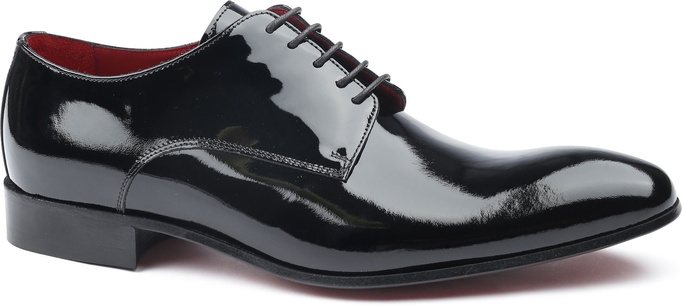 Giorgio Blankpoliertes Lackleder Schwarzer Schuh HE18902-Nero