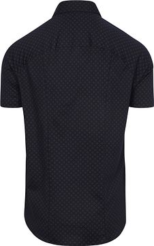 Desoto Short Sleeve Shirt Cubes Navy Product / Achterkant