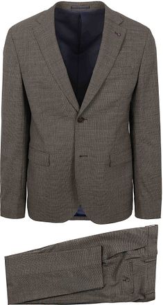 Suitable Costume Strato Pied De Poule Laine Ember Gold