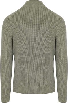 Suitable Half Zip Trui Wol Blend Groen PU-COWO-HZ-24 36716 Green