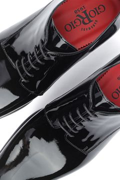 Giorgio Vernice Lace-up Shoe Black HE18902-Nero