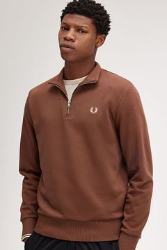 Fred Perry Half Zip Pullover Whisky Brown M3574-W52 order online