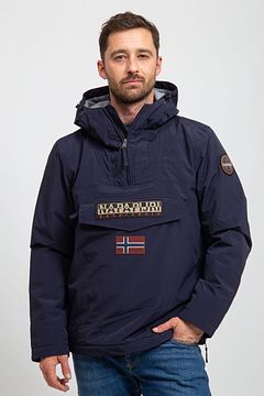 NAPAPIJRI フード付きマウンテンパーカー 青 Rainforest Next Winter Anorak Jacket | | Napapijri GB