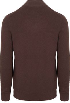 Lyle & Scott Half Zip Pullover Merinowol Espresso KN2112VC-X863