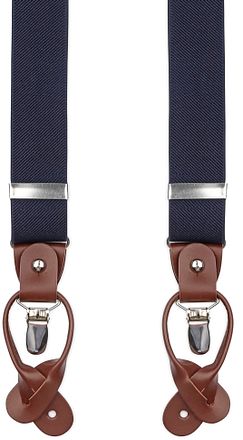 Suitable Luxe Suspenders Navy