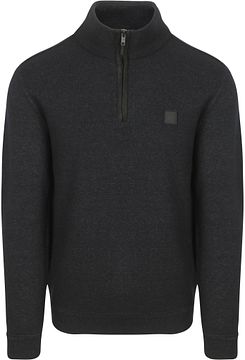Petrol Half Zip Pullover Melange Navy M-3050-KWC214-9111 kopen