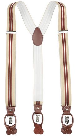 SUS-Y-LUX-3,5 cm beige/bordeaux stripe