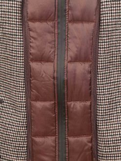 Suitable Coat Wool Pepita Beige Camel